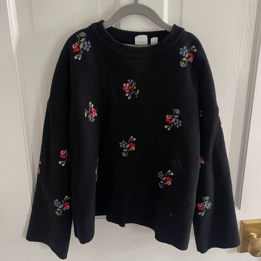 Gap Girls Floral Winter Sweater